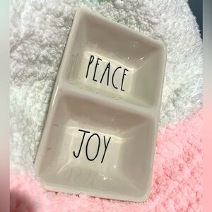 Ceramic Peace and Joy Dish Set